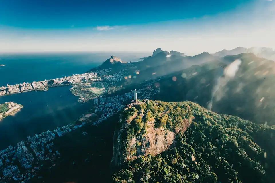 Christus Erlöser Rio de Janeiro — Nahansicht der Statue auf dem Corcovado